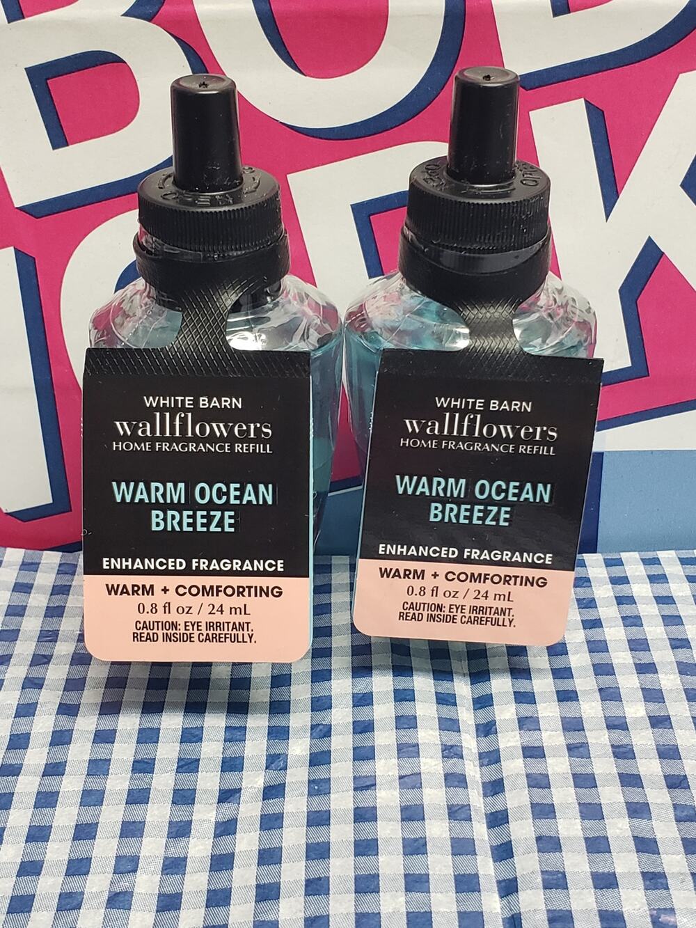 BBW Warm Ocean Breeze WARM & COMFORTING Enhanced Fragrance Wallflower 2 Refills